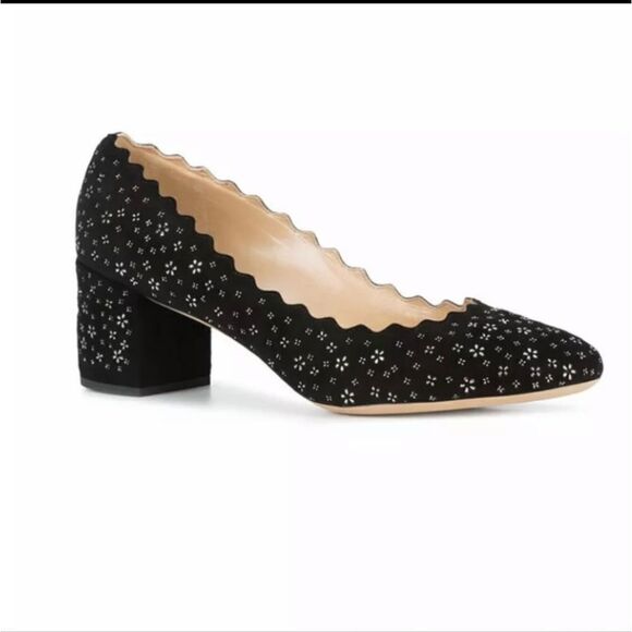 Chloe Lauren Block Heel Pumps Size 9 1/2 - Picture 2 of 11